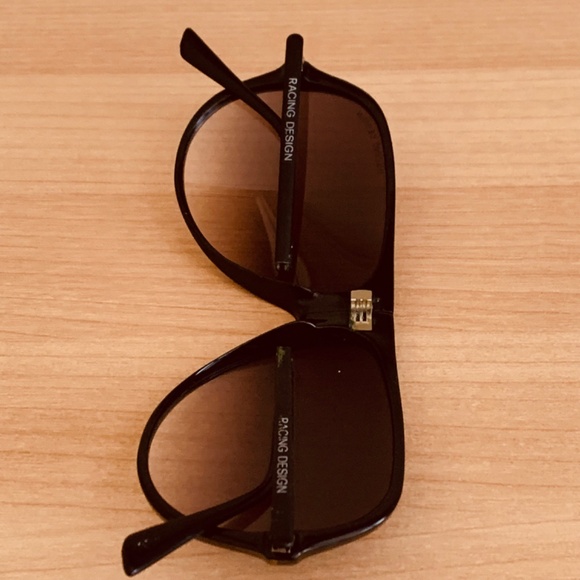 Vintage Racing Design Foldable Aviator Sunglasses - Picture 3 of 7